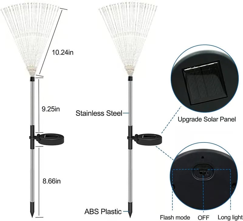 ❤️Last Day 49% OFF - Solar Powered Garden Fairy Lights